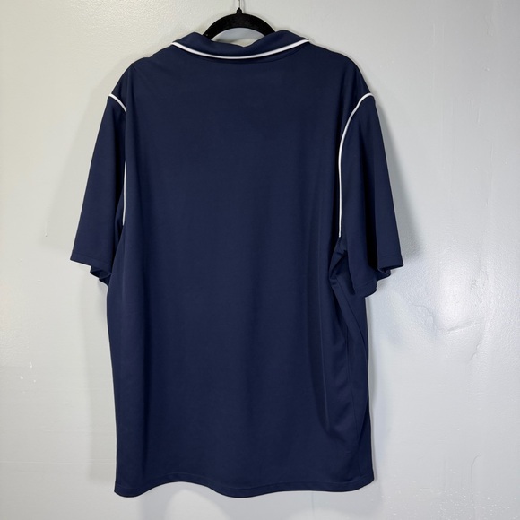 Nike Men's Dark Blue Dri-Fit Polo with White Accents XL‎ - Picture 7 of 8